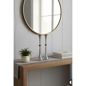 Vintage MCM‎ Danish Modern Dansk JHQ Jens Quistgaard 13.5" Trumpet Candlesticks